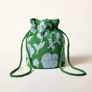 NWT KATE SPADE TARGET ROSE BEADED BUCKET BAG